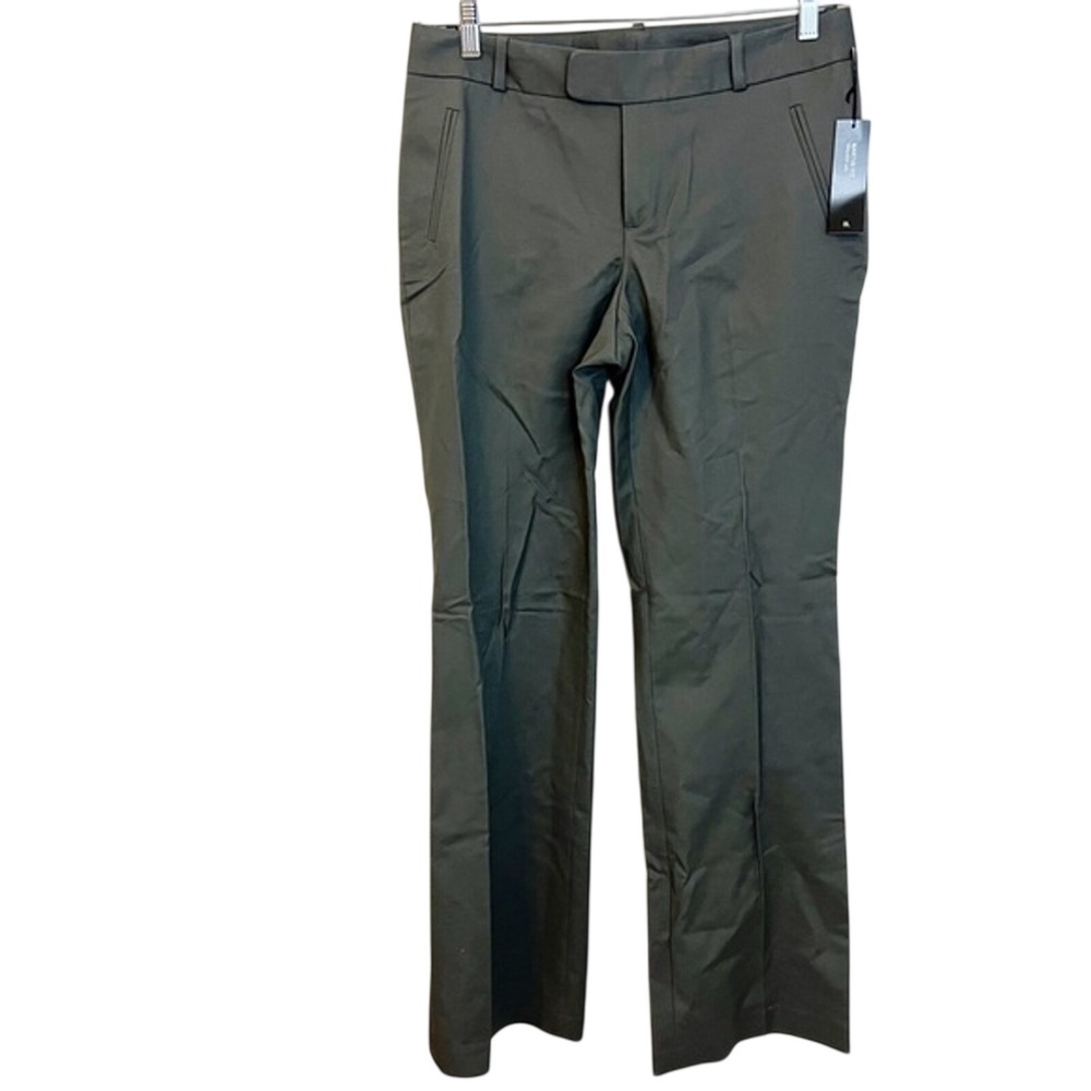 Banana Republic Martin Fit Trouser Leg Pants Olive Green Stretch Size 8L New